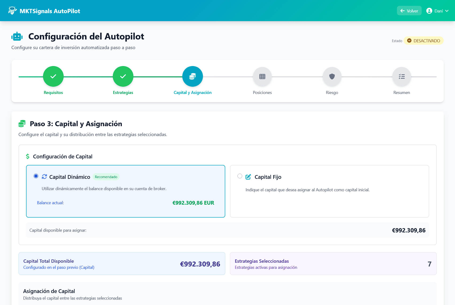 Asignación de Capital